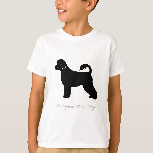 Camiseta Silueta portuguesa del perro de agua (Anverso)