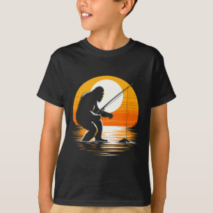 Camiseta Silueta Retro de Bigfoot Sasquatch Juego de Escond