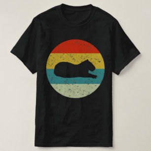 Camiseta silueta retro de capibara 70