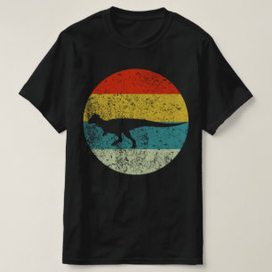Camiseta silueta retro de pachicefalosaurio 70s