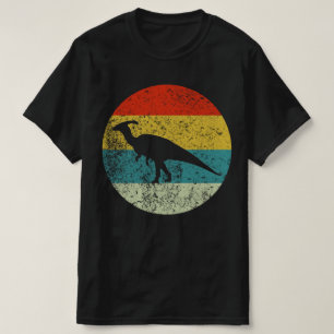 Camiseta silueta retro de parasaurolophus 70