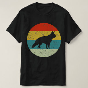 Camiseta Silueta retro vintage de GERMAN SHEPHERD años 70