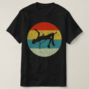Camiseta silueta retro vintage de salto alto de los años 70