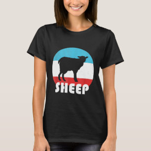 Camiseta Silueta Retro Vintage Sheep