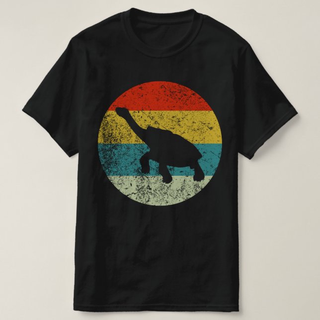 Camiseta Silueta retro vintage TORTOISE años 70 (Diseño del anverso)
