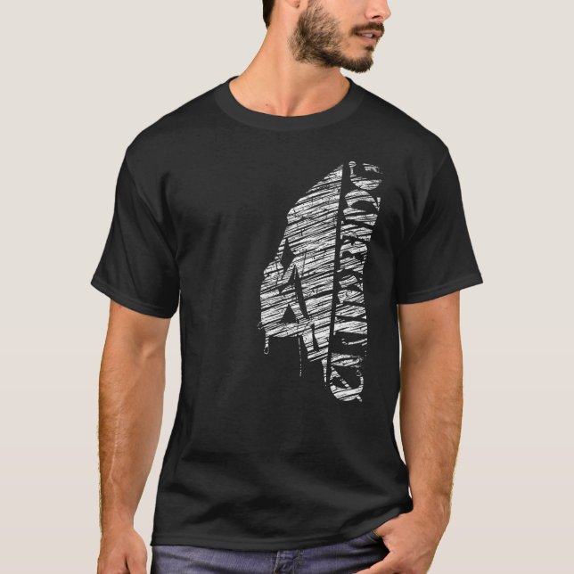 Camiseta Silueta trepadora de rocas de montaña Prem (Anverso)