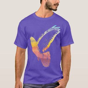 Camiseta Silueta vectorial de pájaro Guay Pigeon