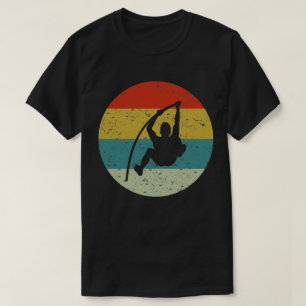 Camiseta silueta vintage de salto alto retro años 70