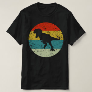 Camiseta silueta vintage de tyrannosaurus retro
