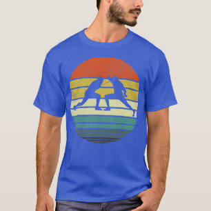 Camiseta Silueta vintage retro de esgrima