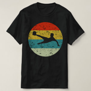 Camiseta silueta vintage retro de fútbol de los años 70