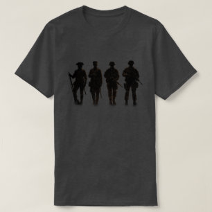 Camiseta Siluetas a través de la historia Patrióticas 