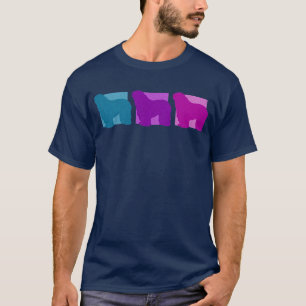 Camiseta Siluetas coloridas de Bergamasco