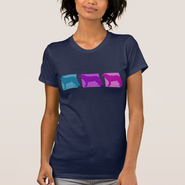 Camiseta Siluetas coloridas de Kuvasz (Anverso)