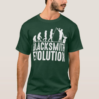 Camiseta Siluetas de la evolución del herrero Anvil T