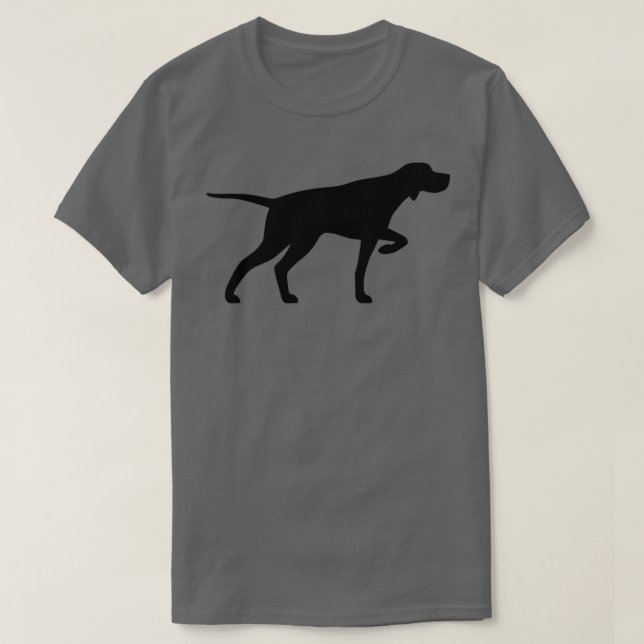 Camiseta Siluetas de perro puntero (Diseño del anverso)