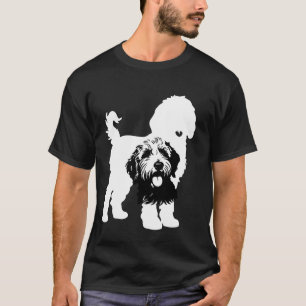 Camiseta Siluetas de perros dobles en negro y blanco atrevi