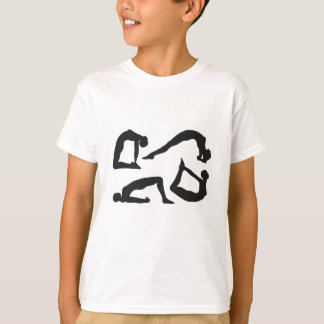 Camiseta Siluetas de posiciones de yoga