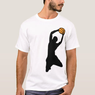 Camiseta siluetas del baloncesto