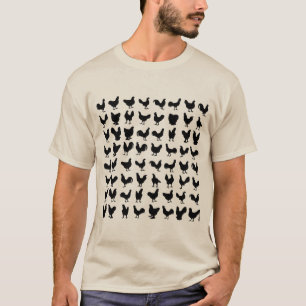 Camiseta Siluetas del pollo