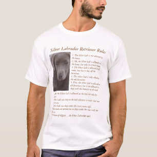 Camiseta Silver Labrador Retriever Rules