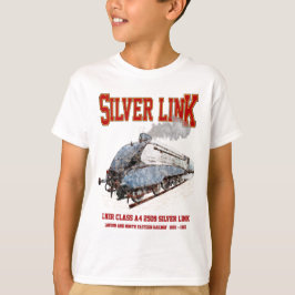 Camiseta Silver Link - LNER Class A4 2509 Steam Train Loco