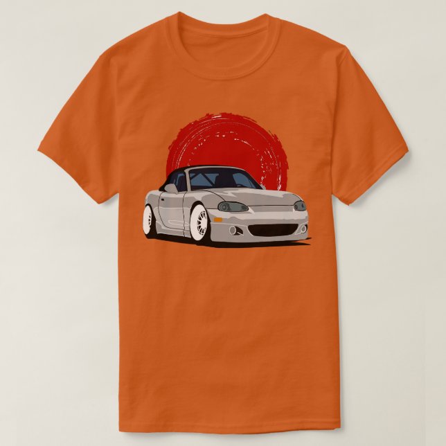 Camiseta Silver Mazda Miata NB (Diseño del anverso)