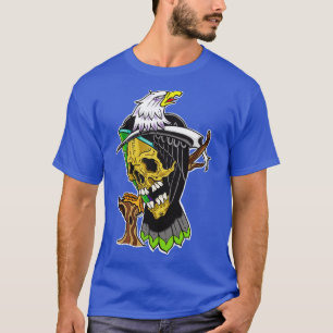 Camiseta Silver Shamrock Tattoo Company Grim Eagle Solo