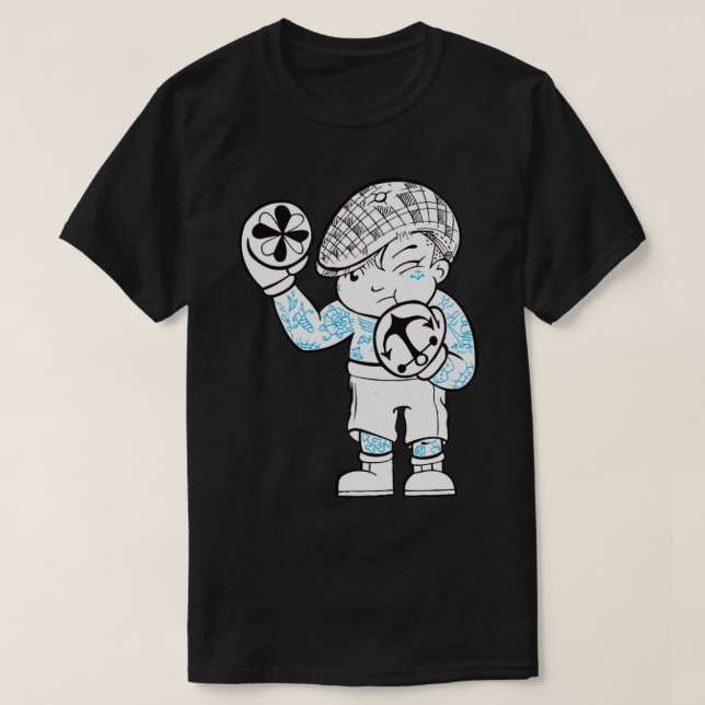 Camiseta Silver Shamrock Tattoo Company Irish Boxing Tattoo (Diseño del anverso)