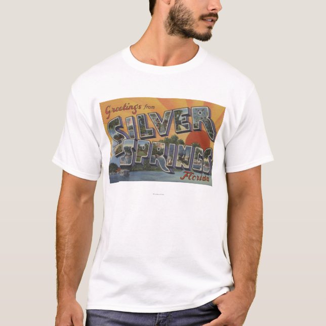 Camiseta Silver Springs, la Florida - escenas grandes 2 de (Anverso)