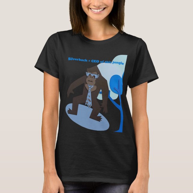 Camiseta Silverback = CEO de esta jungla (Anverso)