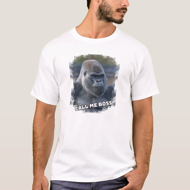 Camiseta Silverback "Llámame Jefe" (Anverso)