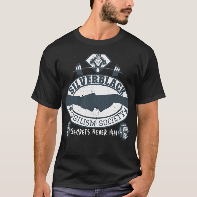 Camiseta SilverBlack Pugilism Society Silverback Gorilla (Anverso)