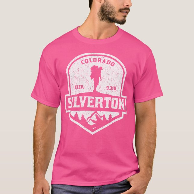 Camiseta Silverton Colorado Snow Skiting Active (Anverso)
