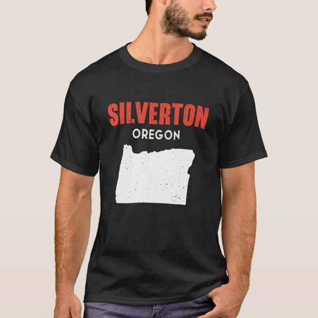Camiseta Silverton Oregon Estados Unidos Estados Unidos Via (Anverso)
