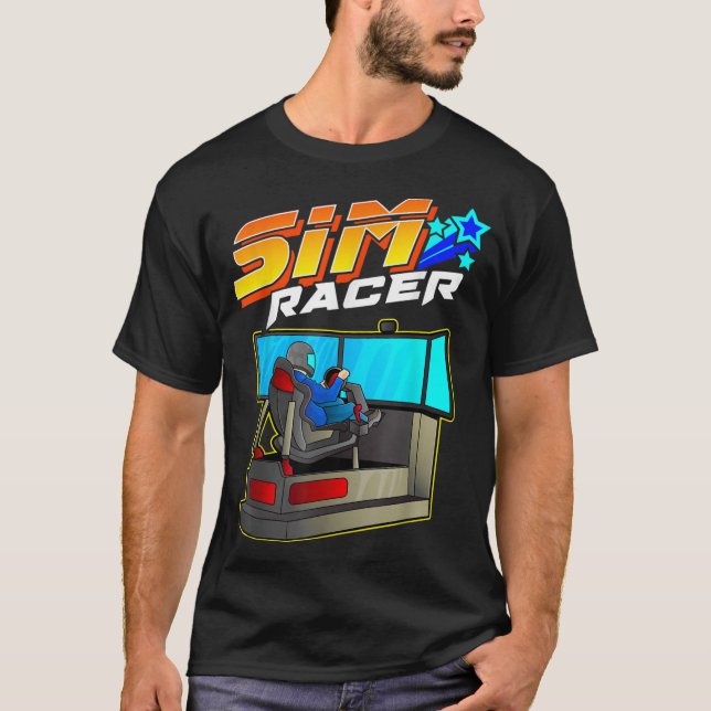 Camiseta Sim Racer - Motio de simulador de Carreras y condu (Anverso)