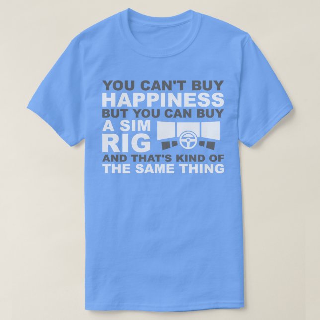 Camiseta Sim Rig Happiness (Diseño del anverso)