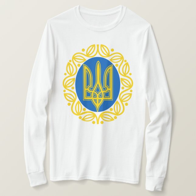 Camiseta simbólica ucraniana Basic Long Sleeve (Anverso del diseño)