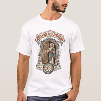 Camiseta Simbolismo de la llave de la puerta de Jesús Simbo