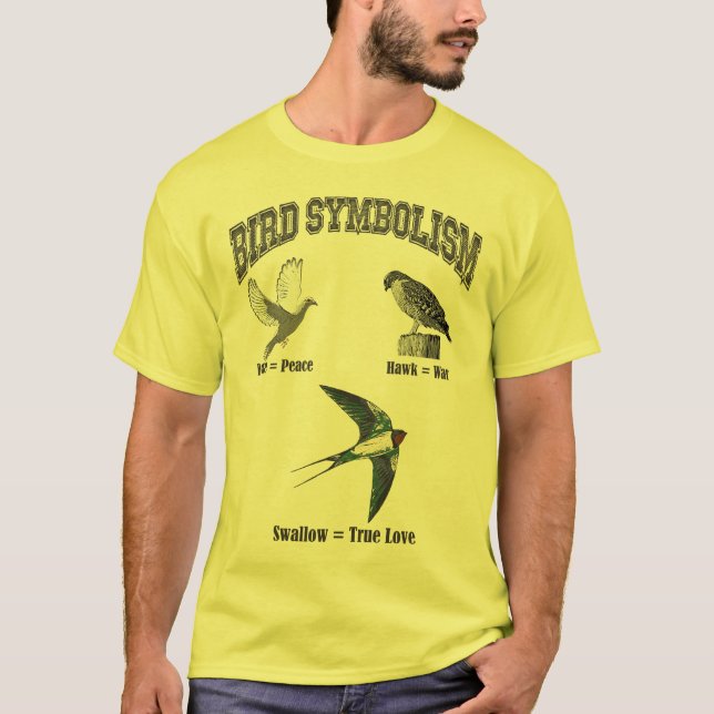 Camiseta Simbolismo del pájaro (Anverso)