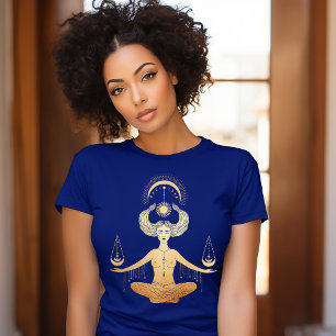Camiseta Simbolismo esotérico de oro