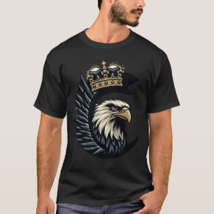 Camiseta "Simbolismo majestuoso: El águila coronada y el bo