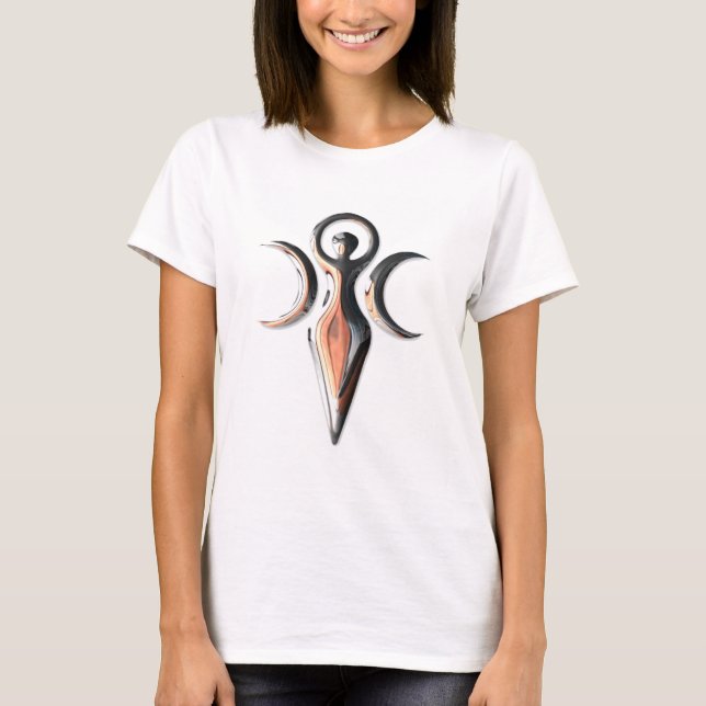 Camiseta Símbolo 07K de la diosa de Wiccan (Anverso)