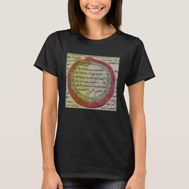 Camiseta Símbolo 1478 del antiguo alquimista Ouroboros (Anverso)