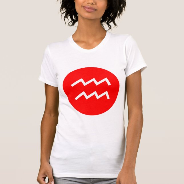 Camiseta Símbolo acuario - personalizado (Anverso)