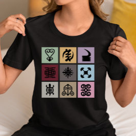 Camiseta Símbolo Adinkra de Ghana - Patrimonio y Sabiduría