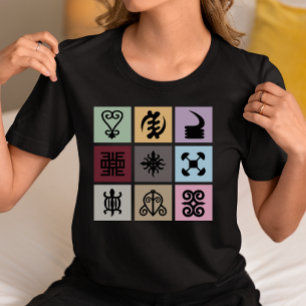 Camiseta Símbolo Adinkra de Ghana - Patrimonio y Sabiduría