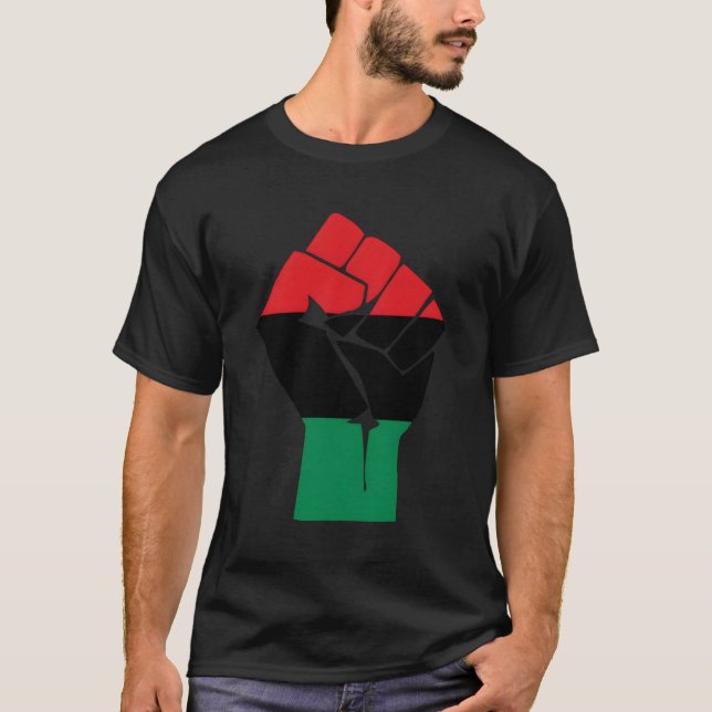 Camiseta Símbolo africano de la bandera de los Estados Unid (Anverso)