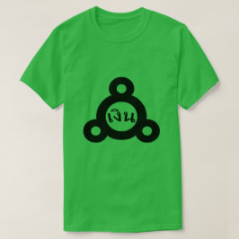 Camiseta Símbolo alquímico plata y palabra tailandesa เ งิ