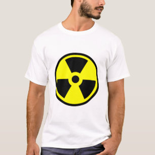 Camiseta Símbolo amarillo y negro radiactivo